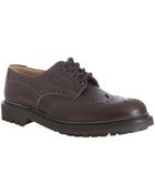 Prada Brown Leather Chunky Sole Wingtip Oxfords - Lyst
