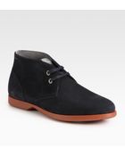 Ferragamo Metro Suede Chukka Boots - Lyst