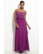 Aidan Mattox Embellished Chiffon Blouson Gown - Lyst