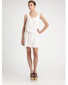 Alice + Olivia Felipa Draped Mini Dress - Lyst