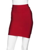 Hervé Léger Exclusive Lipstick Bandage Skirt - Lyst