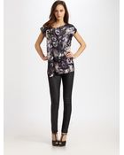 Sachin & Babi Floral Silk Top - Lyst