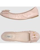 Prada Ballet Flats - Lyst