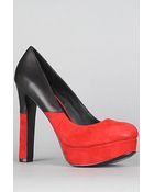 Dolce Vita The Bonnie Shoe in Red Suede - Lyst