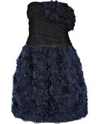 Oscar de la Renta Tulle and Ruffled Organza Dress - Lyst