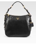 Prada Soft Calf Zip Hobo Bag - Lyst