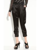Marc By Marc Jacobs Goldie Satin Front Pants - Lyst