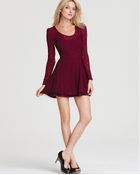 Free People Floral Burnout Puff Sleeve Dress - Lyst