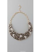 Kenneth Jay Lane Geo Collar Neck - Lyst