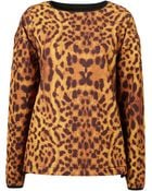 Topshop Leopard Ski Top By Ashish** - Lyst