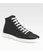 Ferragamo Ok Hi-top Gancini Sneakers - Lyst