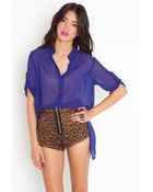 Nasty Gal Kate Chiffon Blouse - Lyst