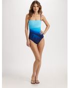 Gottex One-piece Ombre Swimsuit - Lyst