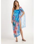 Gottex Sorbet Forest Silk Pareo - Lyst