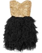Rare Opulence Sequined And Ruffled Tulle Dress - Lyst