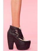 Nasty Gal Warrant Platform Boot - Lyst