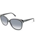Gucci Womens Round Gg Logo Sunglasses - Lyst