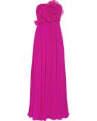 Notte By Marchesa Embellished Silk-chiffon Gown - Lyst