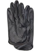 Mango Touch - Leather Gloves Zigzag - Lyst