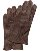 Mango Leather Gloves - Lyst