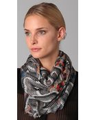 Matthew Williamson Fan Print Scarf - Lyst
