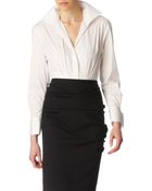 Donna Karan New York French Cuff Bodysuit - Lyst