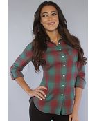 Obey The Wandering Star Button Down Top - Lyst