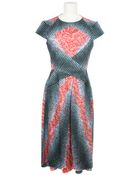 Peter Pilotto Multicolored Silk-blend Dress - Lyst