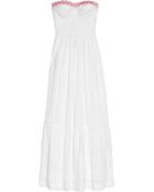 Rebecca Taylor Beaded Cotton Maxi Dress - Lyst