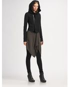 Rick Owens Partial Rib Leggings - Lyst