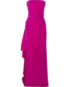 Amanda Wakeley Ruffled Silk-cady Strapless Gown - Lyst
