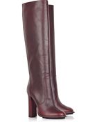 Lanvin Leather Knee Boots - Lyst