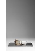 Burberry Smoked Check Plaque Belt - Lyst