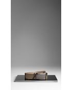 Burberry Smoked Check Plaque Belt - Lyst