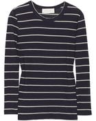 A.L.C. Travis Striped Cotton-jersey Top - Lyst
