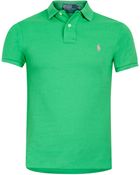 Polo Ralph Lauren Green Polo Shirt - Lyst