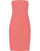 Hervé Léger Strapless Bandage Dress - Lyst