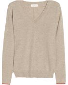 Chinti & Parker Contrast-elbow Cashmere Sweater - Lyst