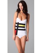 Pret-a-surf Graphic Colorblock One Piece - Lyst