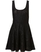 Topshop Lace Flippy Tunic - Lyst