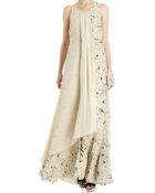 3.1 Phillip Lim Draped Overlay Gown - Lyst