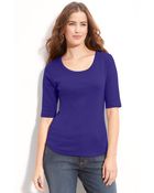 Amber Sun Elbow Sleeve Tee - Lyst