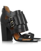 Givenchy Buckled Leather Sandals - Lyst