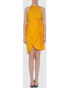 Vionnet Short Dress - Lyst