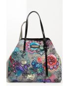 Jimmy Choo Sasha Printed Canvas Tote - Lyst