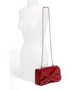 Valentino Bow Nappa Leather Shoulder Bag - Lyst