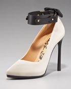 Lanvin Laser-heel Ankle-wrap Pump - Lyst