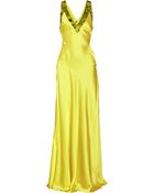 Emanuel Ungaro Lace and Satin-crepe Gown - Lyst