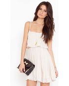 Nasty Gal Sweet Pleat Dress - Lyst