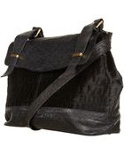 Topshop Faux Pony Skin Leather Satchel - Lyst